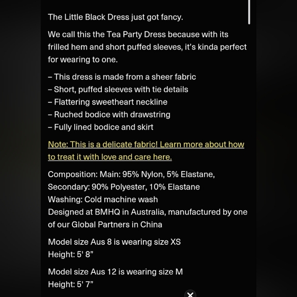 Elegant Black Dress with Sheer Sleeves - Picture 5 of 14